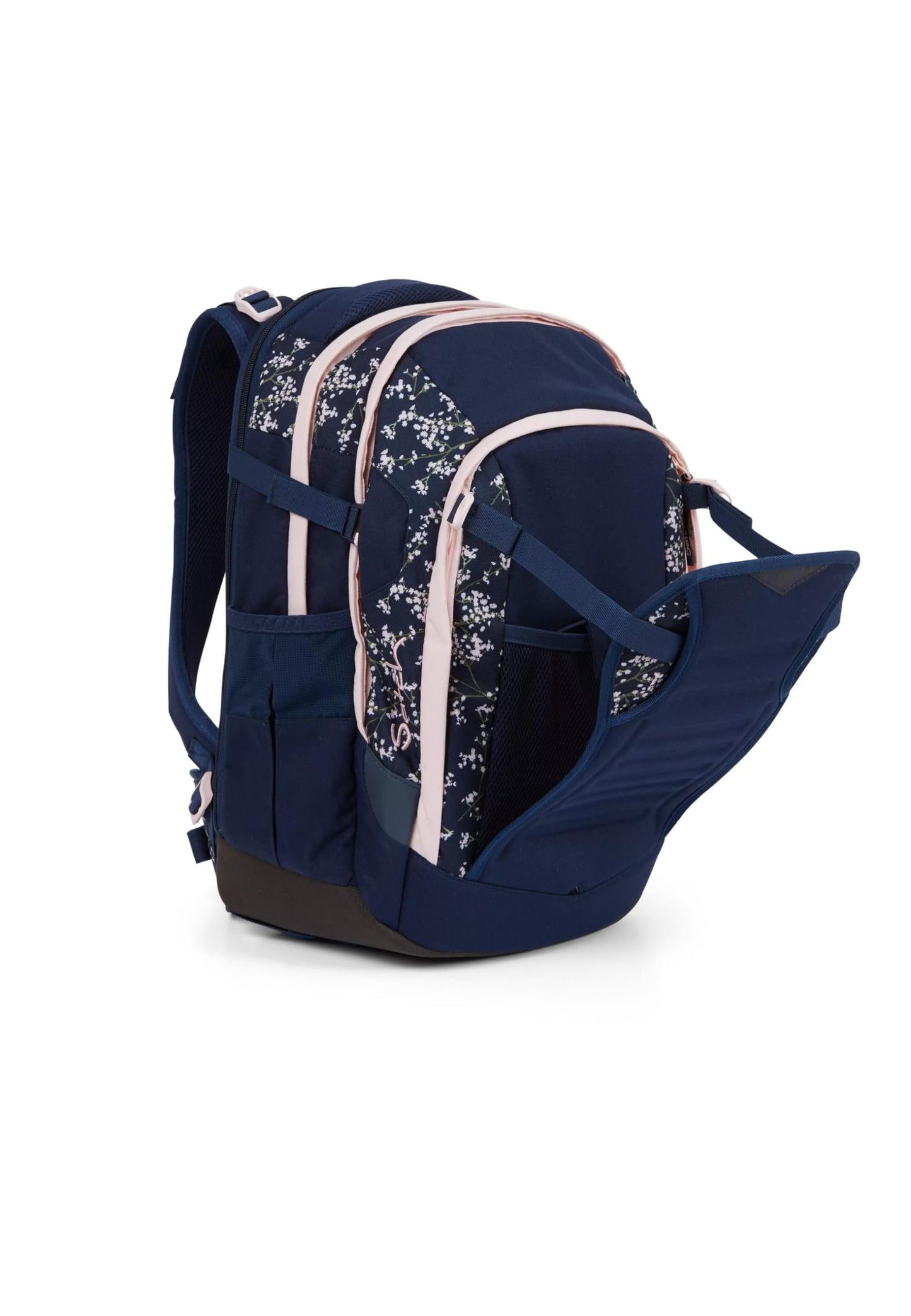 satch match Schulrucksack | Ergonomisch | Erweiterbar 35L | Fronttasche | Dunkelblau