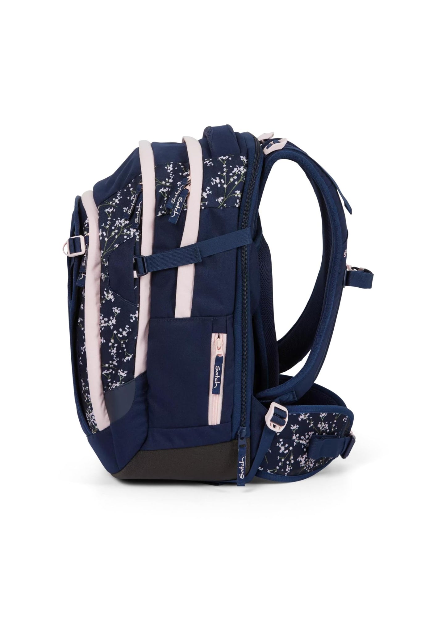 satch match Schulrucksack | Ergonomisch | Erweiterbar 35L | Fronttasche | Dunkelblau
