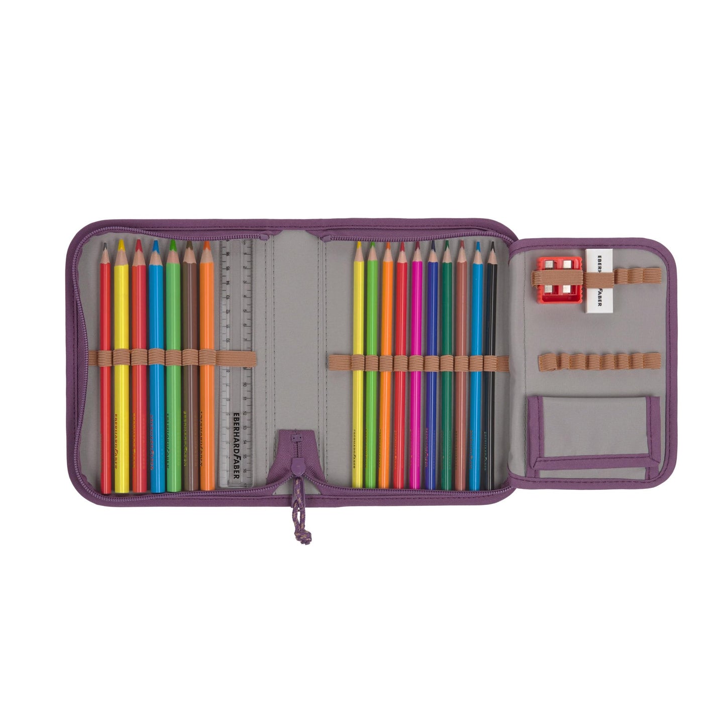 LÄSSIG 7-teiliges Schulranzen Set Kinder/School Set Boxy Unique purple