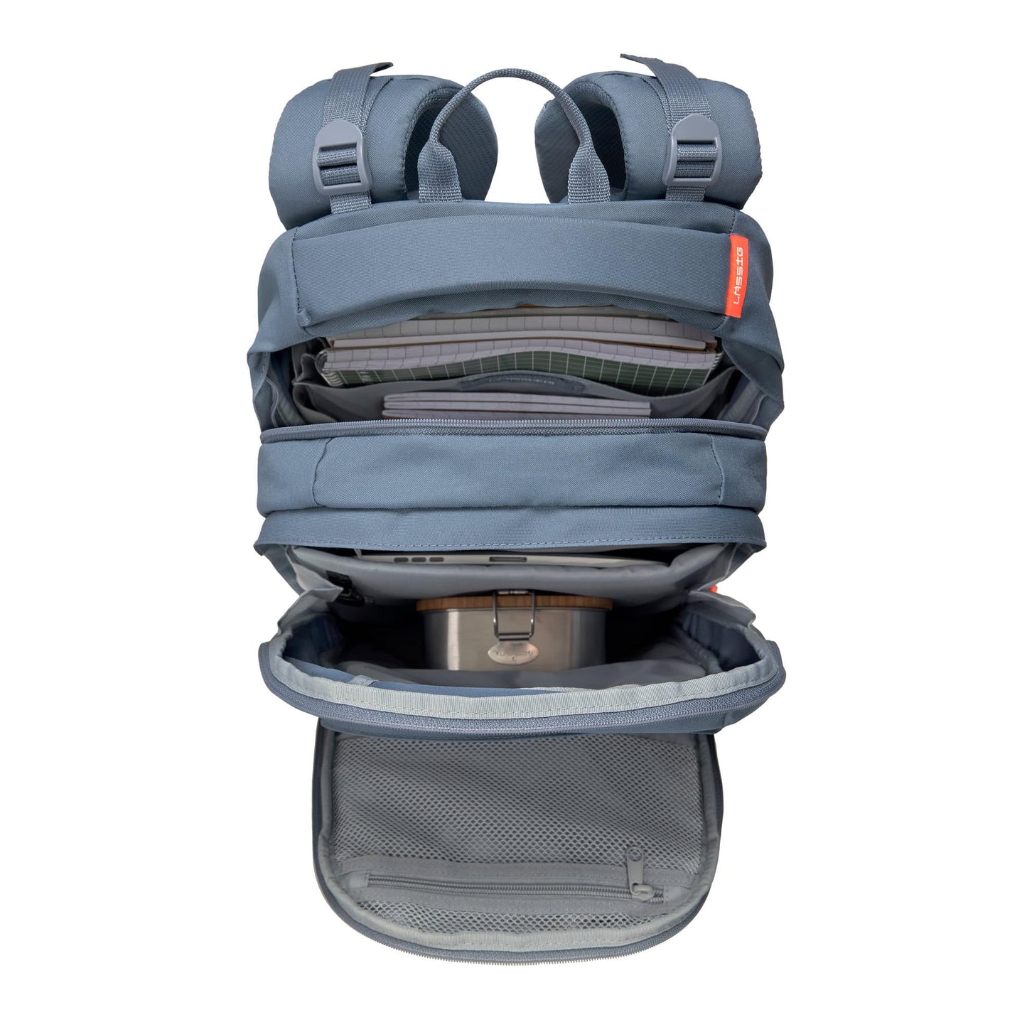BOLD Lässig Schulrucksack | Reflektoren | Höhenverstellbar | Blau