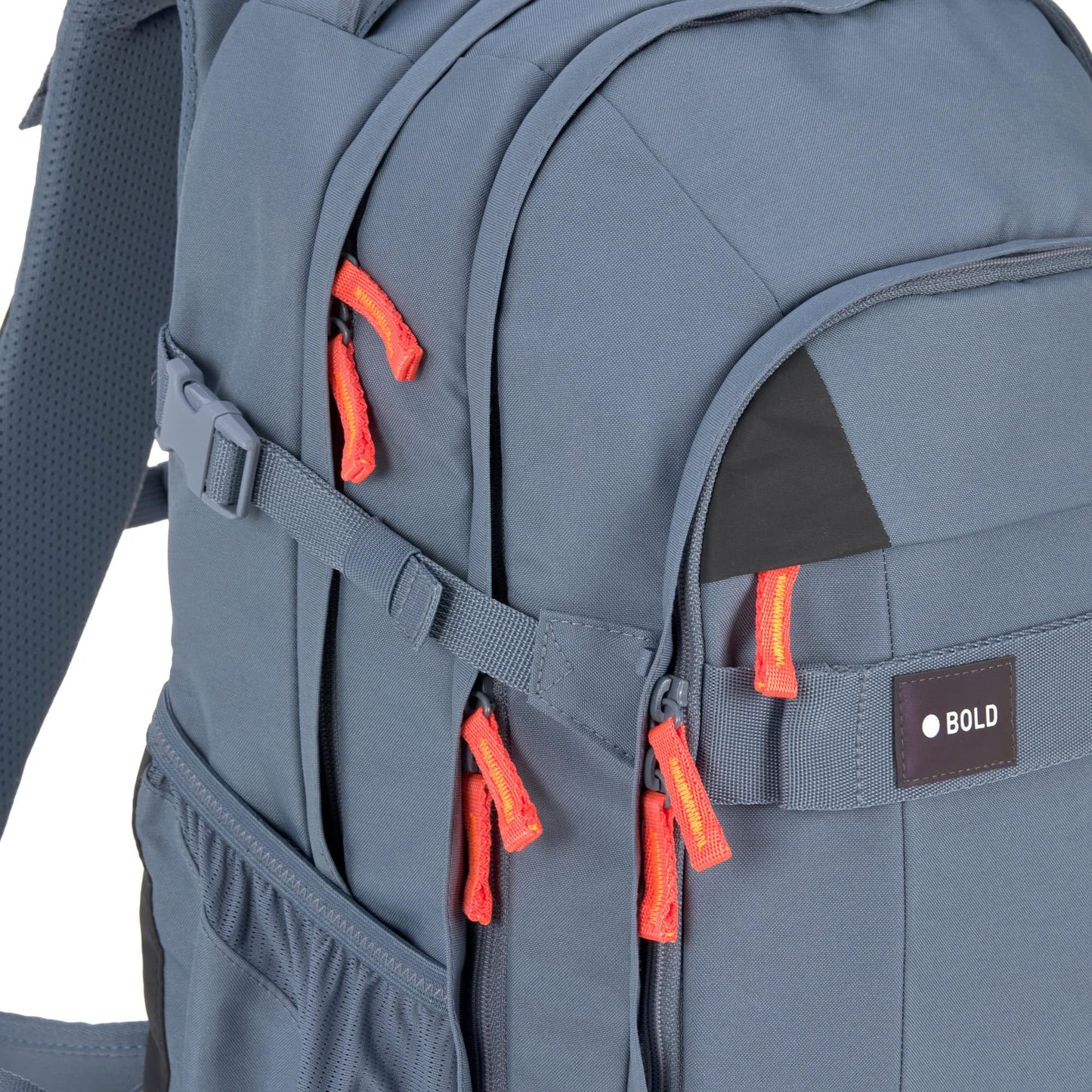 BOLD Lässig Schulrucksack | Reflektoren | Höhenverstellbar | Blau