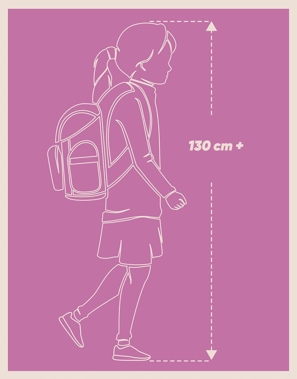 Baagl Schulrucksack-Set 3-teilig | Ergonomisch | Brustgurt | Grundschule | Sand