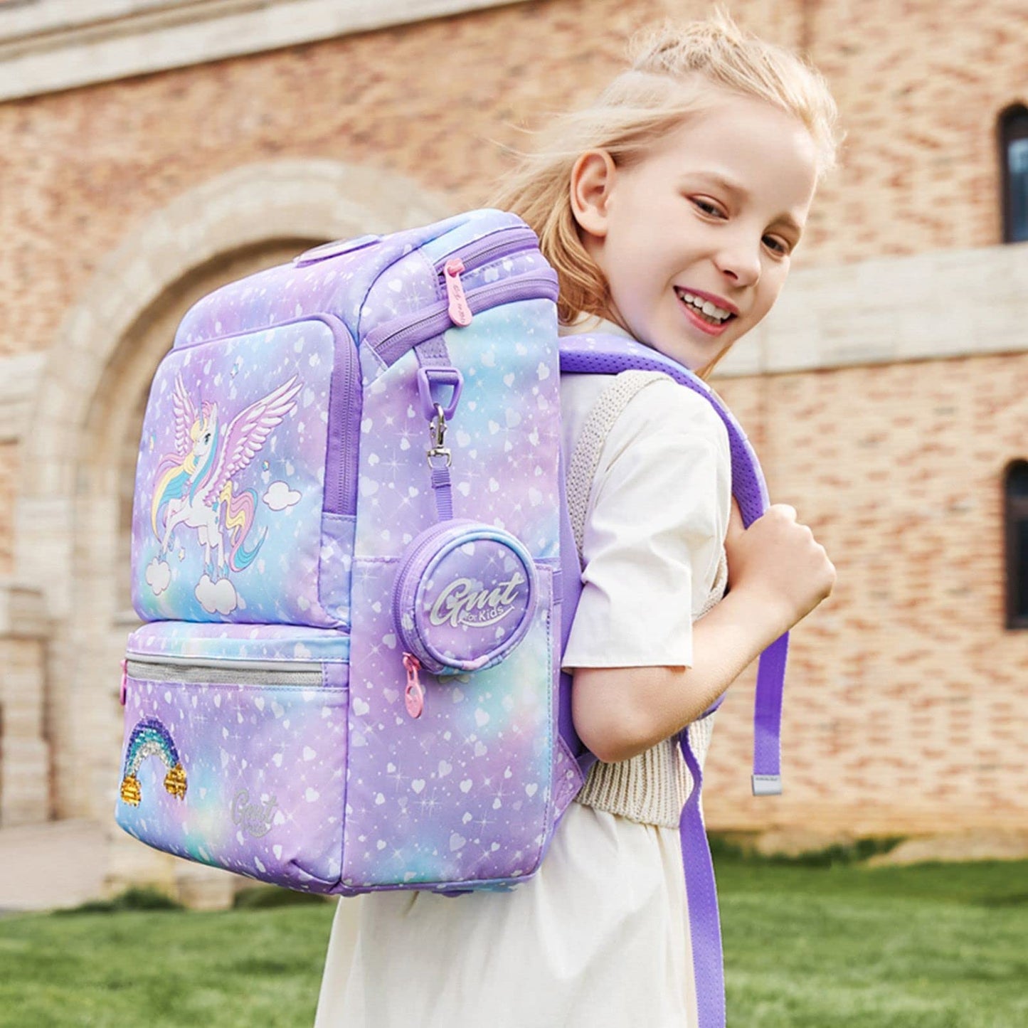 GMT for Kids Schulranzen-Set 6-teilig | Ultraleicht | Ergonomisch | 22L | 1.-4. Klasse