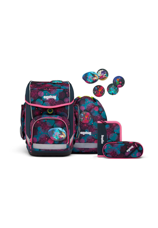 ergobag cubo Set ergonomischer Schulranzen, Vorgänger-Kollektion, klassisch 5-teilig 1. Klasse Grundschule