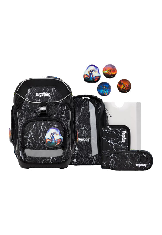 ergobag Pack Set Schulranzen 6-teilig | Ergonomisch | Flexibel | 1. Klasse