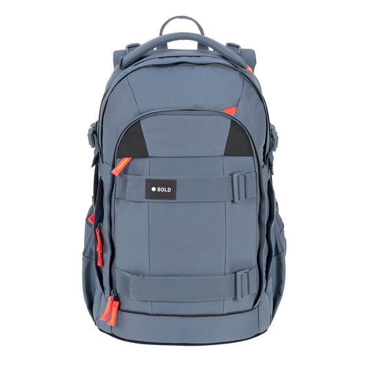 BOLD Lässig Schulrucksack | Reflektoren | Höhenverstellbar | Blau